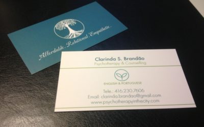 Sevens created it: Psychotherapy in the City Business Cards