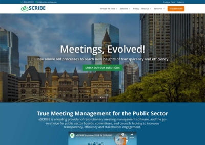 Meeting Management Website Redesign