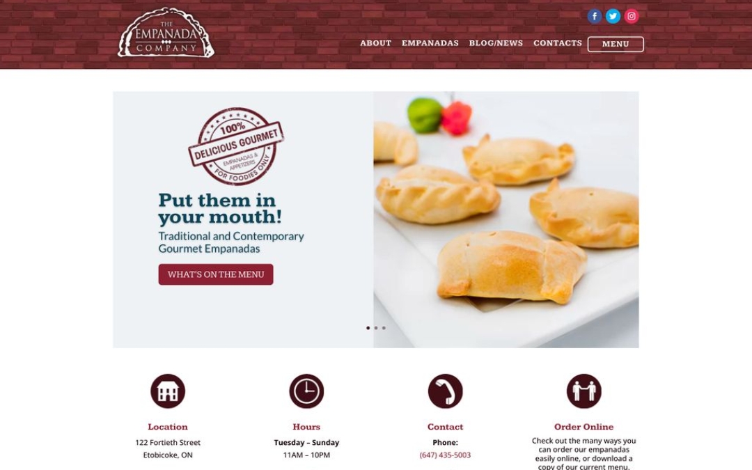 New Empanada Website 2023
